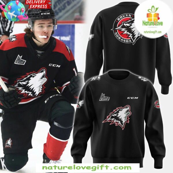 Rouyn-Noranda Huskies 2025 Black Hoodie Sweatshirt