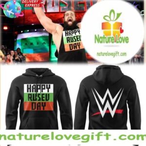 Rusev Day 2025 WWE Black Hoodie Wrestling Fan Apparel