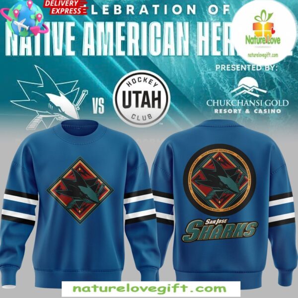 San Jose Sharks Heritage Night Sweatshirt Native American