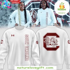South Carolina Gamecocks White Sweatshirt for Fans