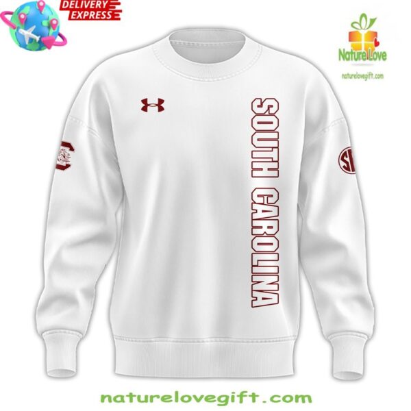 South Carolina Gamecocks White Sweatshirt for Fans