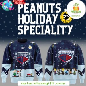 South Carolina Stingrays Peanuts Night Sweatshirt Hockey Fan Gift