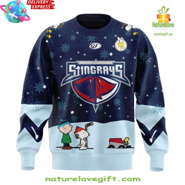 South Carolina Stingrays Peanuts Night Sweatshirt Hockey Fan Gift