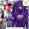 TCU Football 2025 Jesus Won Purple Sweatshirt