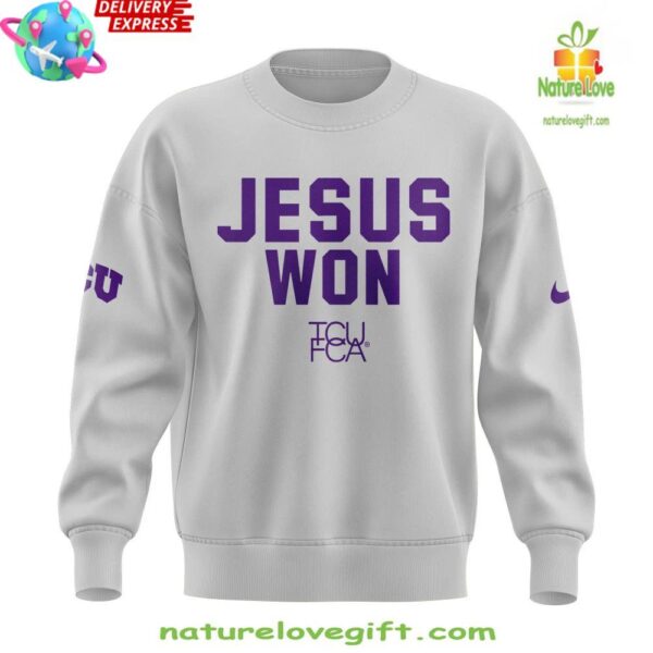 TCU Football 2025 Jesus Won Sweatshirt
