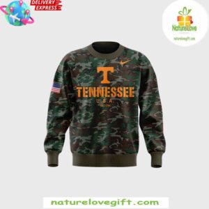 Tennessee Vols Football Military Appreciation 2024 Camo Sweatshirt