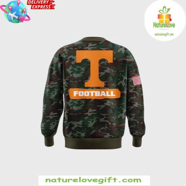 Tennessee Vols 2025 Military Camo Sweatshirt Football Apparel