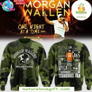 Tennessee Volunteers 2025 Camo Sweatshirt Morgan Wallen Neyland Stadium