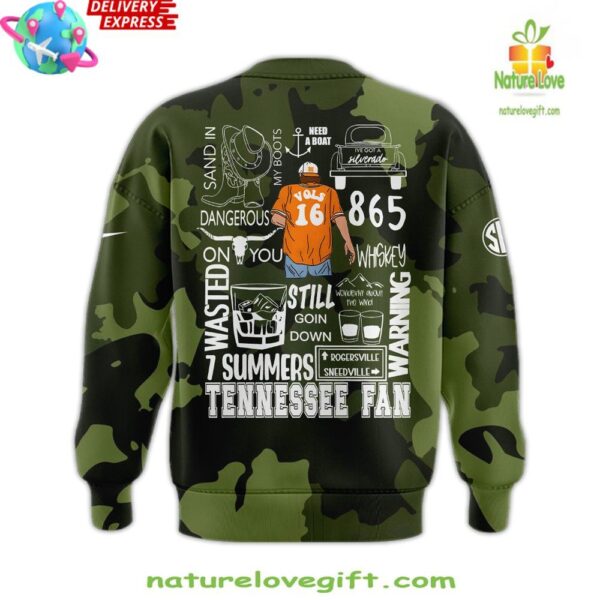 Tennessee Volunteers 2025 Camo Sweatshirt Morgan Wallen Neyland Stadium