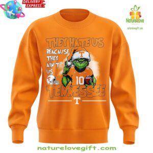 Tennessee Volunteers Grinch Merry Christmas 2024 Orange Sweatshirt