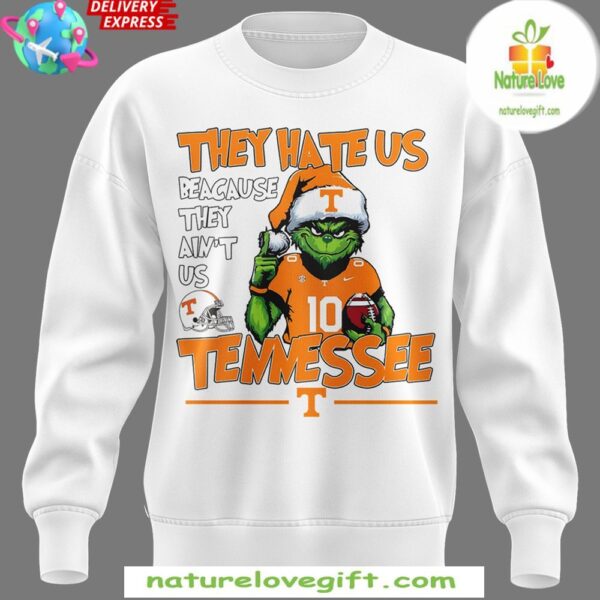 Tennessee Volunteers Grinch Christmas 2025 White Sweatshirt