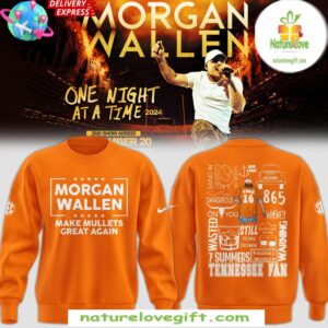 Tennessee Volunteers Morgan Wallen 2025 Orange Sweatshirt Mullets Great Again
