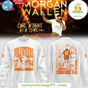 Tennessee Volunteers Morgan Wallen 2025 White Crewneck Sweatshirt