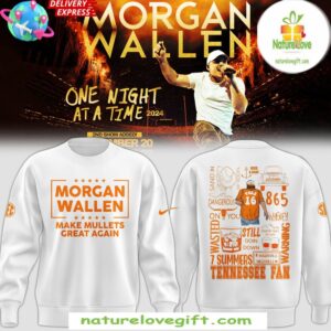 Tennessee Volunteers Morgan Wallen 2025 White Sweatshirt Mullets Great Again