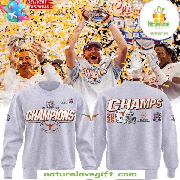 Texas Longhorns 2025 Peach Bowl Champions Sweatshirt
