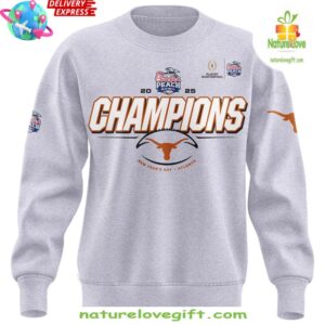 Texas Longhorns 2025 Chick Fil A Peach Bowl Champions Sweatshirt