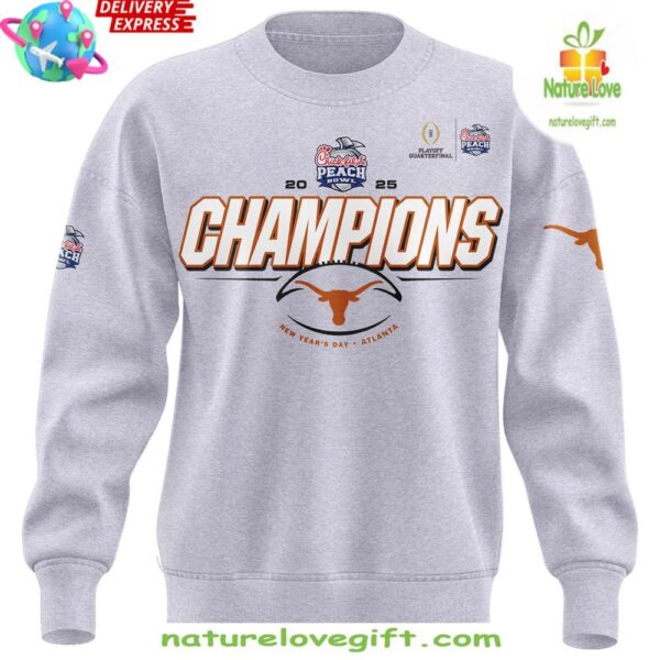 Texas Longhorns 2025 Peach Bowl Champions Sweatshirt