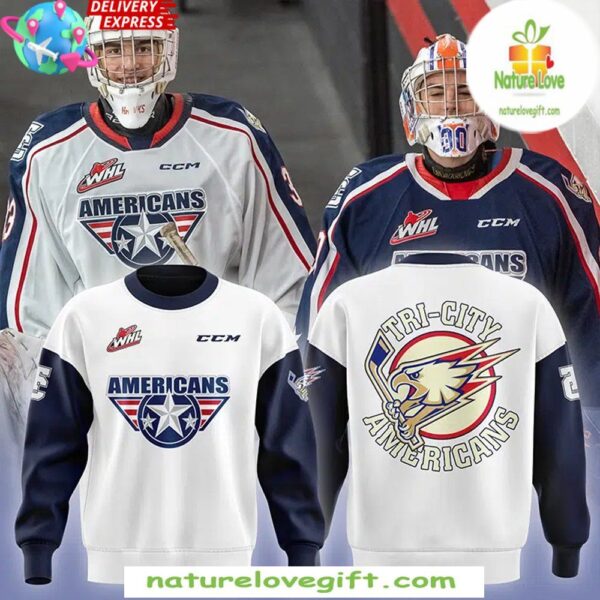 Tri-City Americans 2025 Hockey Sweatshirt Fan Apparel