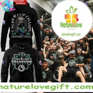 Abbotsford Canucks 2025 Calder Cup Hoodie Black Edition
