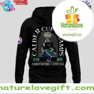 Abbotsford Canucks 2025 Calder Cup Champions Black Edition Hoodie InspirDG 3