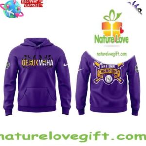 LSU Tigers Geauxmaha National Champions 2025 Purple Hoodie InspirDG 2