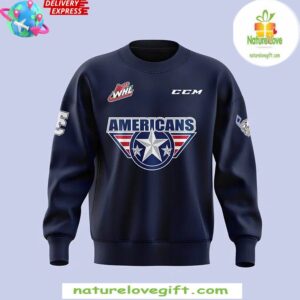 TriCity Americans Hockey 2024 Navy Sweatshirt