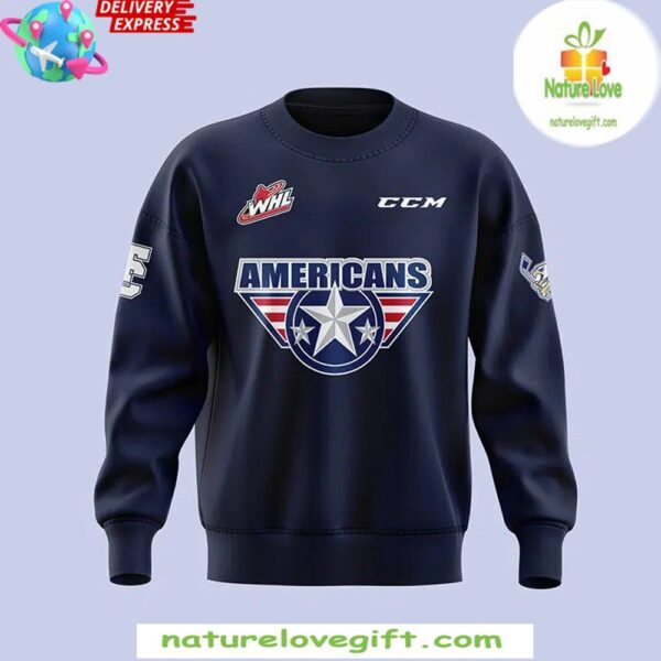 Tri-City Americans 2025 Navy Hockey Sweatshirt