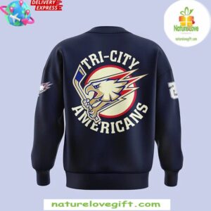 TriCity Americans Hockey 2024 Navy Sweatshirt