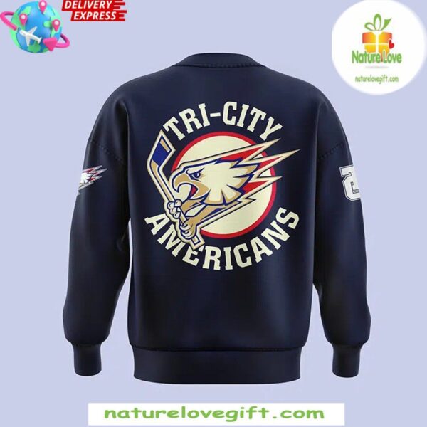 Tri-City Americans 2025 Navy Hockey Sweatshirt