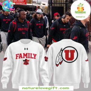 Utah Utes Football White Sweatshirt Family Forever Special