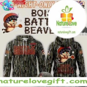 Battle Beavers Camo Hoodie Limited Edition One Night Only