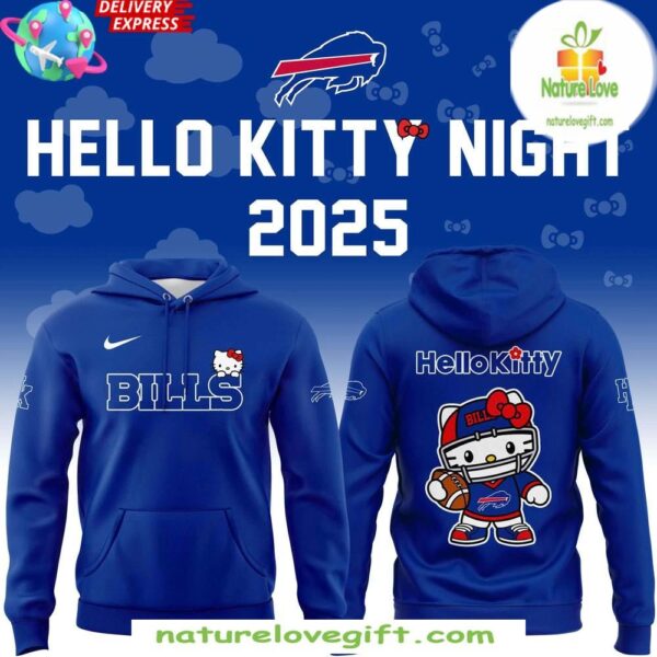 Buffalo Bills Hello Kitty 2025 Blue Hoodie NFL Fan Apparel