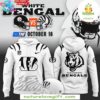 Cincinnati Bengals White Bengal 2025 Hoodie NFL Fan Apparel