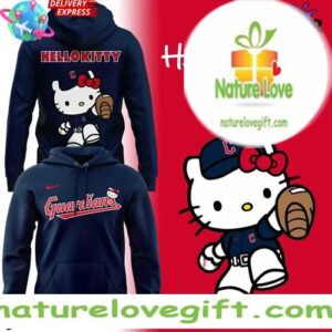 Cleveland Guardians Hello Kitty Hoodie Limited Edition Night