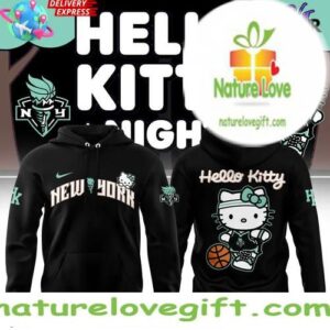 Hello Kitty Black Hoodie New York Liberty Special Edition