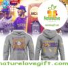 LSU Tigers 2025 Gray Hoodie 8X College World Series Champs