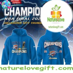 Oklahoma City Thunder 2025 NBA Finals Champions Hoodie