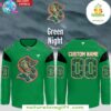 Seattle Kraken 2025 Green Hockey Jersey Night Edition