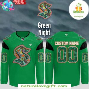 Seattle Kraken 2025 Green Hockey Jersey Night Edition