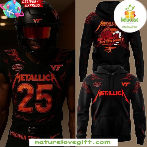 Virginia Tech Hokies Metallica 2025 Hoodie College Fan Apparel