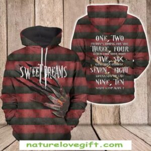 Freddy Krueger 3D Hoodie Horror Movie Gift US Size All Over Print