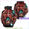 Freddy Krueger 3D Hoodie Horror Print Halloween Gift