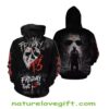 Friday the 13th Halloween Horror Movie 3D Hoodie