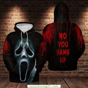 Ghostface Horror Movie Scream Halloween 3D Hoodie All Over Print