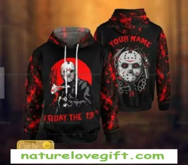 Jason Voorhees Hoodie Personalized 3D Print Halloween Horror