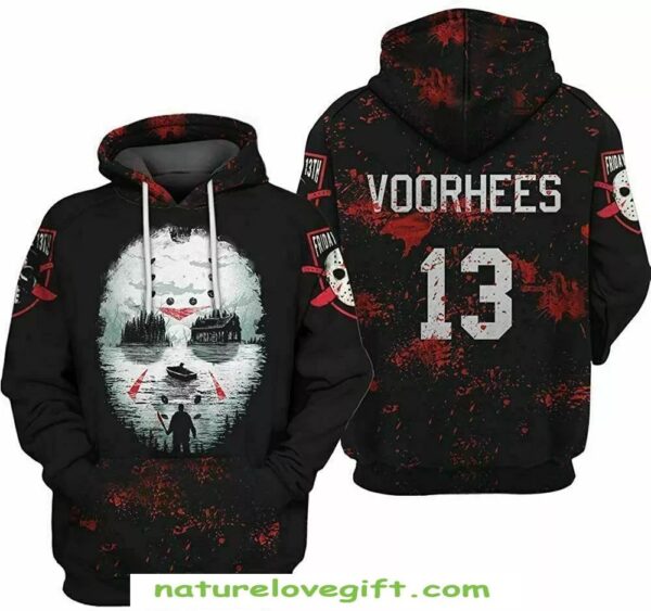 Jason Voorhees Mask Friday The 13th 3D Hoodie All Over Print Shirt