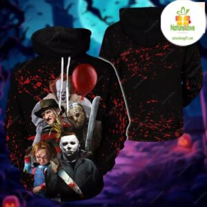Michael Myers 3D Hoodie Halloween Horror All Over Print Shirt