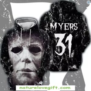 Michael Myers Halloween Hoodie 3D Print Horror Movie US Size Best Price