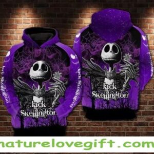 Nightmare Before Christmas Jack Skellington 3D Hoodie Halloween Shirt