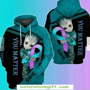 Suicide Awareness Groot 3D Hoodie You Matter All Over Print Shirt